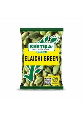 Khetika Naturale Green Elaichi 50 Grams | Whole Cardamom No Artificial Colours & Preservatives