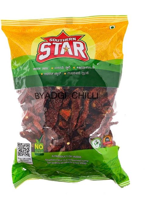 Generic Southern Star Organic Byadgi/Bedgi Red Chilli Whole 200 G (Stemless) | Dry Lal Mirch Sabut Vibrant Color & Fragrance Add Depth To Curries Spice Blends Byadgi Erra Mirapakaya