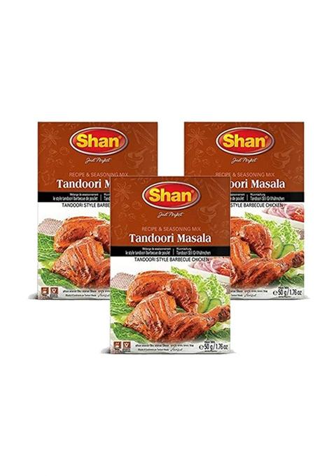 Shan Han'S Tandoori Mix Spice Chicken Masala, 50 G (Set Of 3)