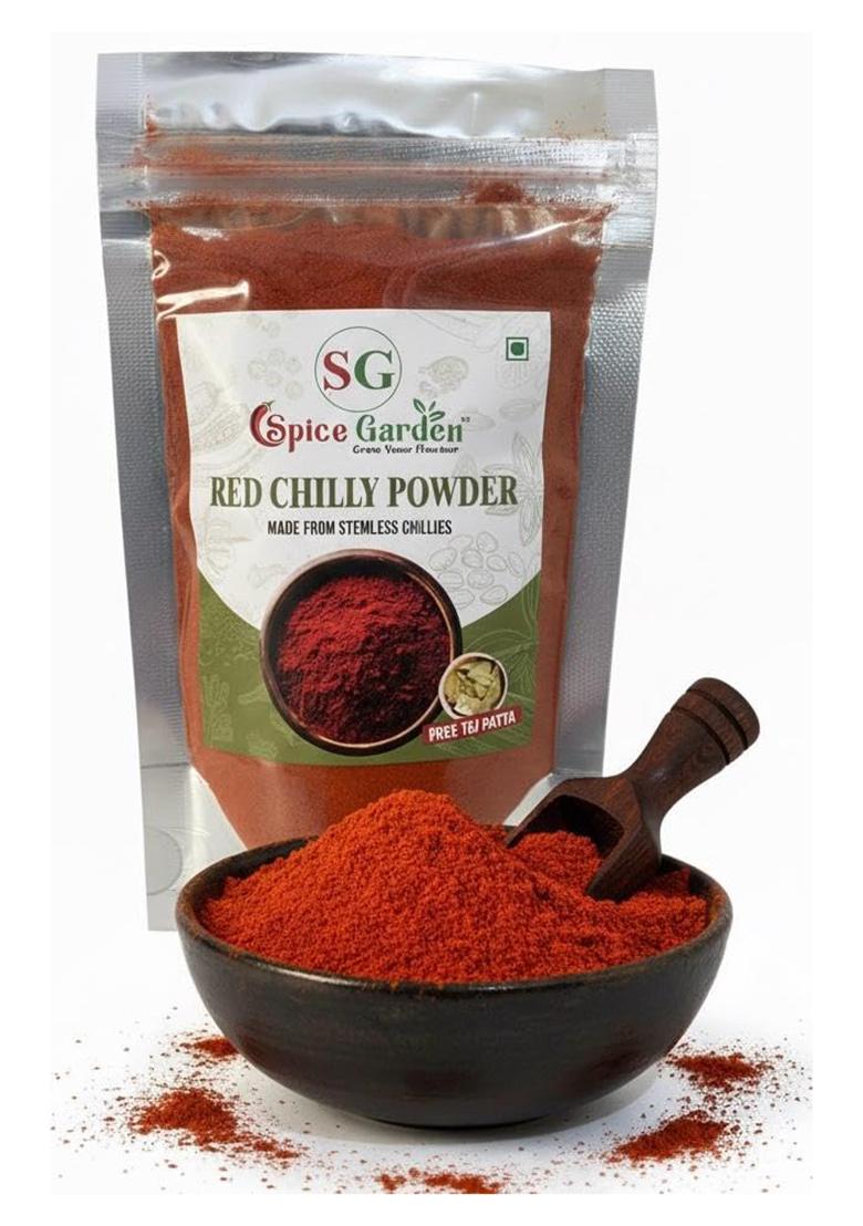 Spice Garden Masale Guntur Chilly Powder | Red Chilli For Daily Cooking Absolute Purity No Artificial Colors And Preservatives (1 Kg)