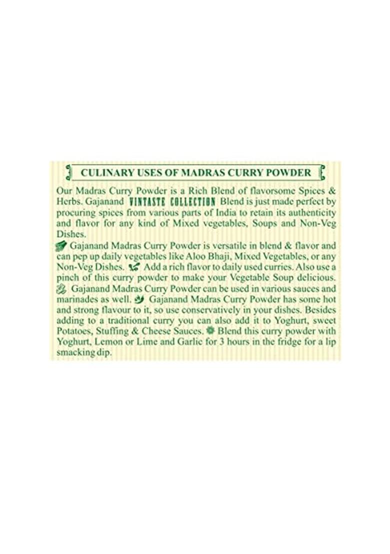 Gajanand Madurai Curry Powder, 100G (Pack Of 2)