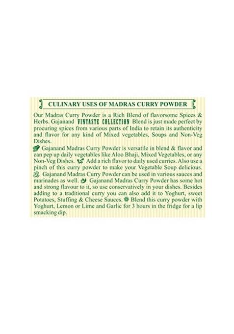 Gajanand Madurai Curry Powder, 100G (Pack Of 2)