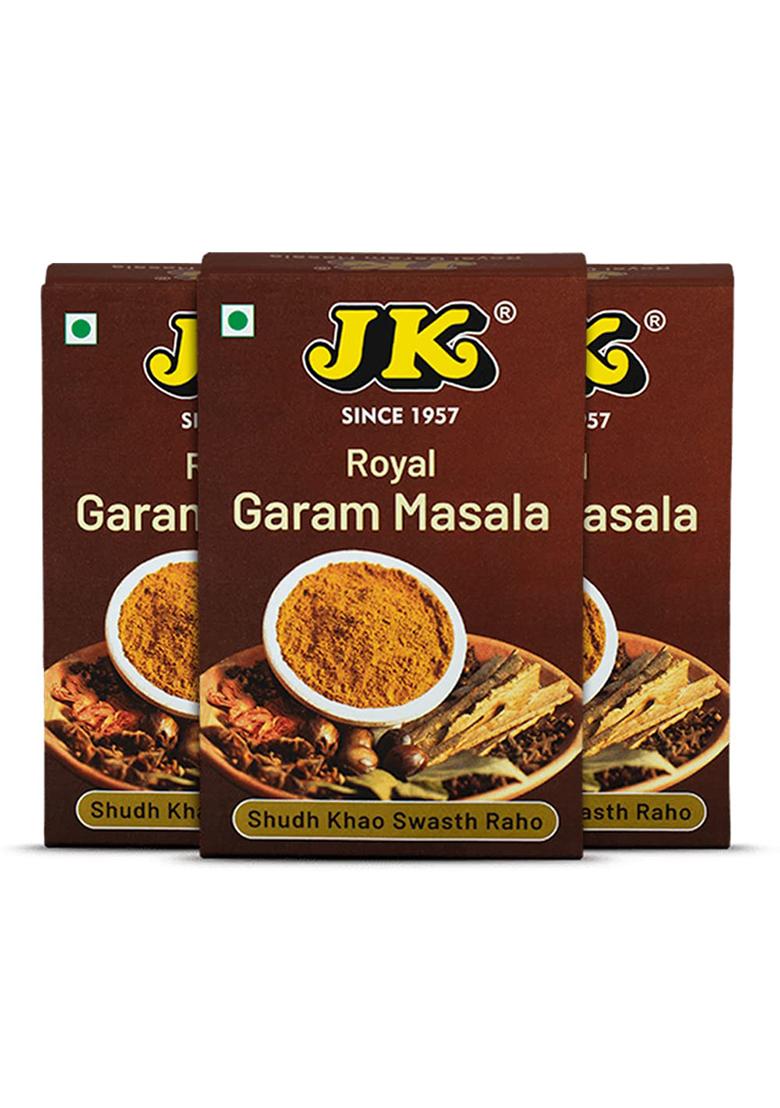 Jk Royal Garam Masala: Premium Spices For Authentic Indian Flavor, 100G | (Pack Of 3)