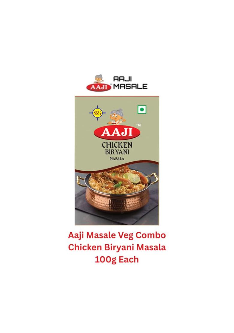 Spg Aaji Masale Flavour Fiesta Combo Chole, Pav Bhaji & Chicken Biryani Masala 100G Each (Pack Of 3)