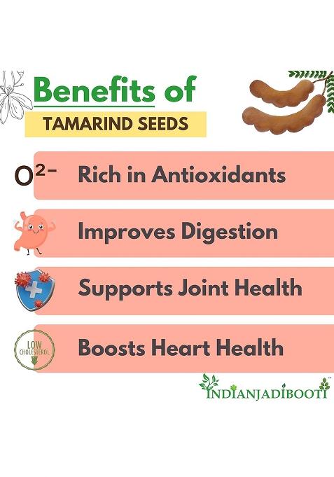 Indianjadibooti Imli (Tamarind) Seeds Small | 250 Grams Pack