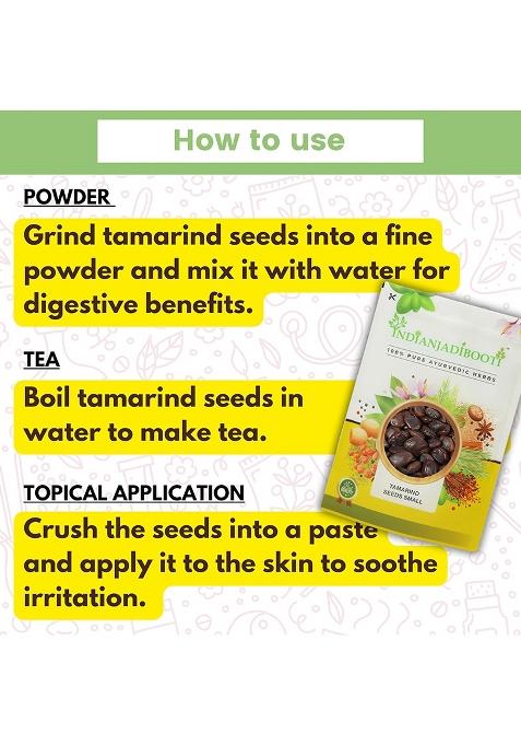 Indianjadibooti Imli (Tamarind) Seeds Small | 250 Grams Pack