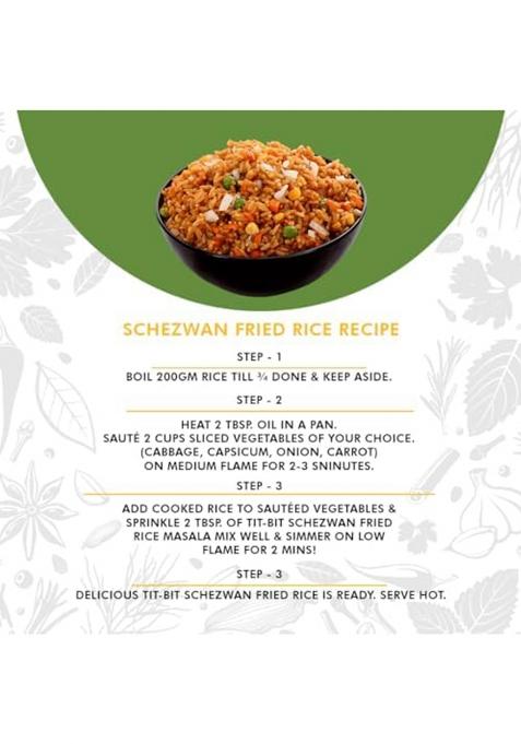 Tit-Bit Titbit Schezwan Masala Seasoning Pack Of 5 (250G), Fried Rice Masala, Multipurpose For Any Vegetables & Dishes Restaurant Taste At Home