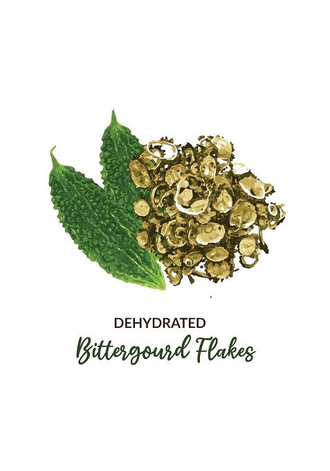 Shroots Dehydrated Bittergourd (Karela) Flakes | 100% Natural & Vegetarian Easy Cooking Essential For Health Benefits Machine Vegetables (1, 30 Gram, Pack Of 1)