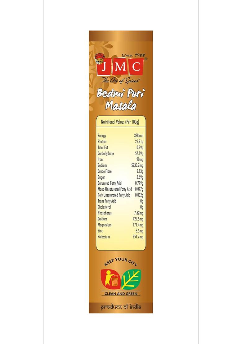 Jmc Instant Bedmi Puri Masala Ready To Cook Breakfast Snack With Wheat Flour And Spices 100G X 3 (Pack Of 3)