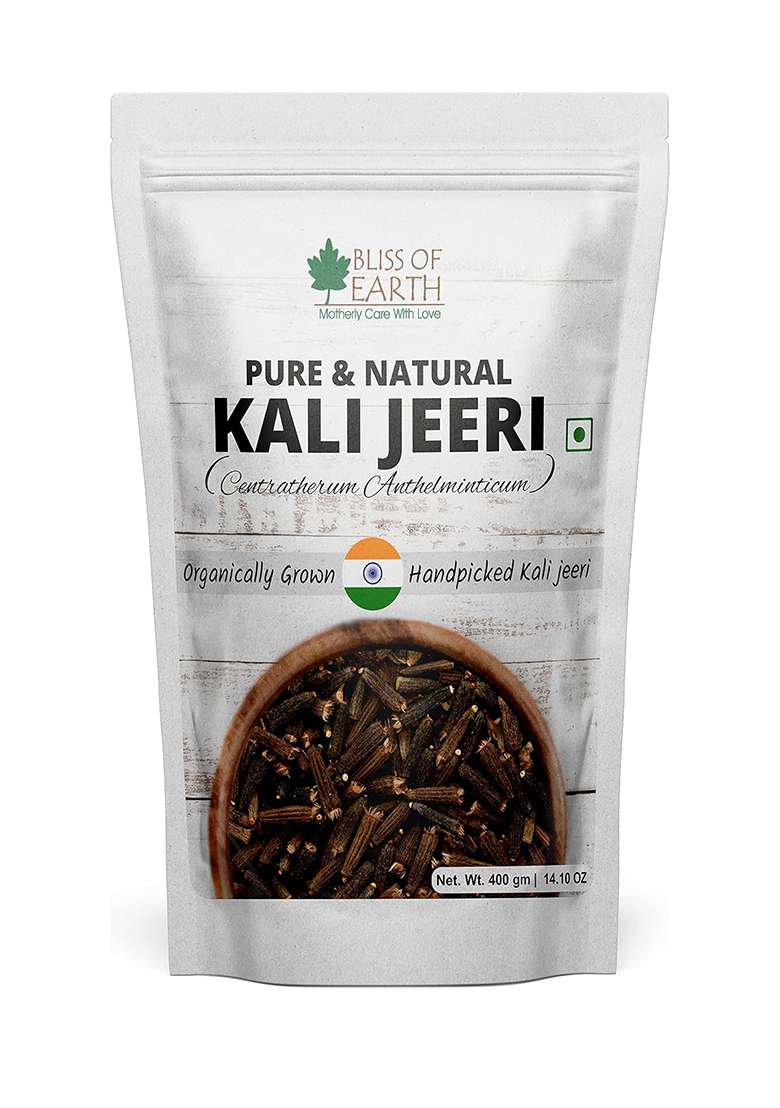 Bliss Of Earth 400Gm Kali Jeeri, Bitter Cumin, Kadwa Jeera, Black Cumin Fresh & Organic Good For Health - Indya