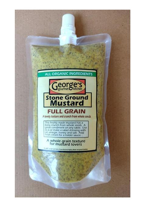 George'S Gourmet Kitchen Stone Ground Mustard Paste - Full Grain 300 Grams