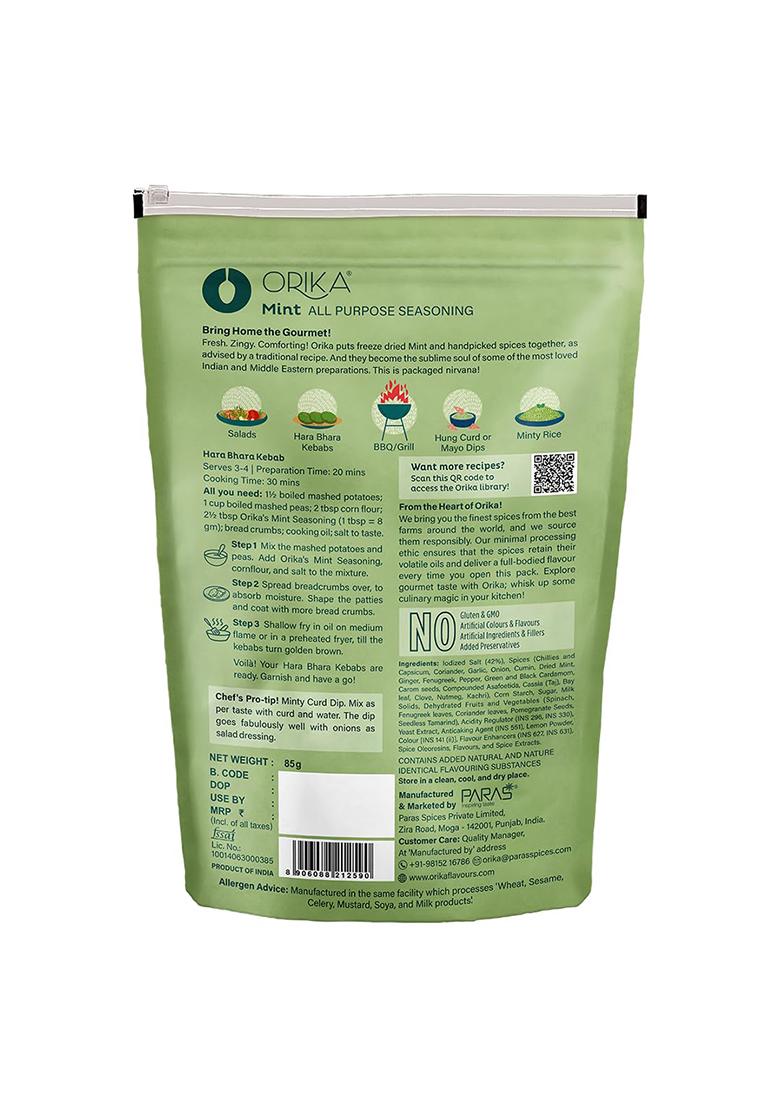 Orika Mint Powder All Purpose Seasoning, 85G (Pack Of 3) | Natural Dry Pudina No Artificial Flavours And Colours