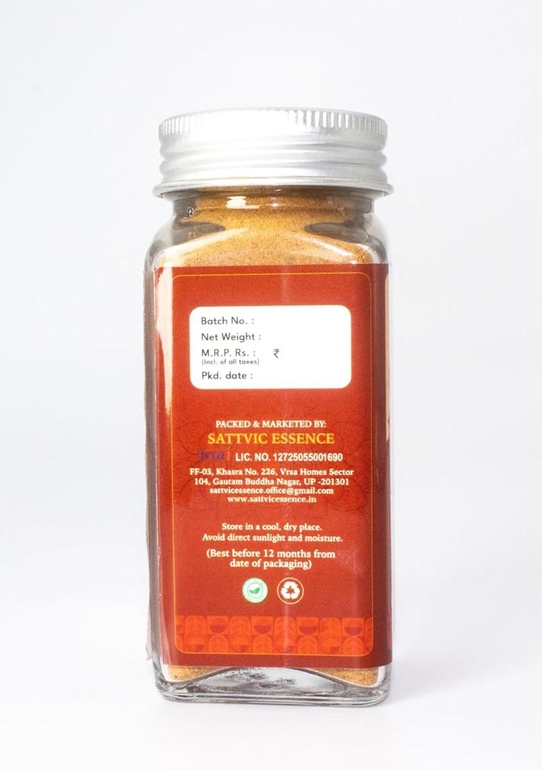 Sattvic Essence Pure Cinnamon Powder | Natural & Aromatic Dalchini Adds Warm Flavor To Tea, Baking Cooking No Preservatives Freshly Packed