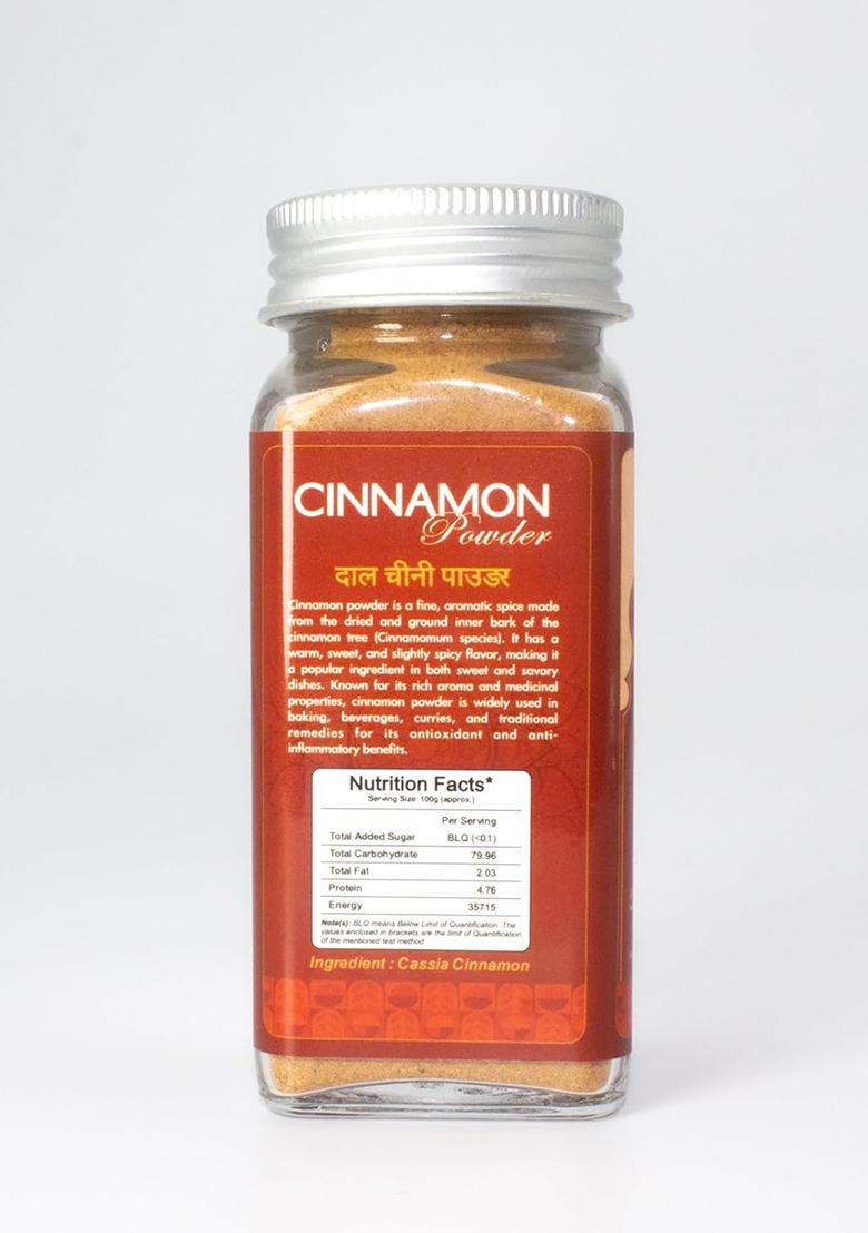 Sattvic Essence Pure Cinnamon Powder | Natural & Aromatic Dalchini Adds Warm Flavor To Tea, Baking Cooking No Preservatives Freshly Packed