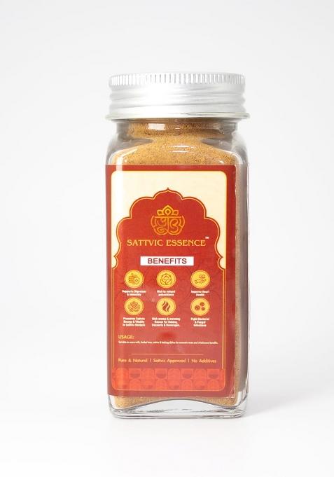 Sattvic Essence Pure Cinnamon Powder | Natural & Aromatic Dalchini Adds Warm Flavor To Tea, Baking Cooking No Preservatives Freshly Packed