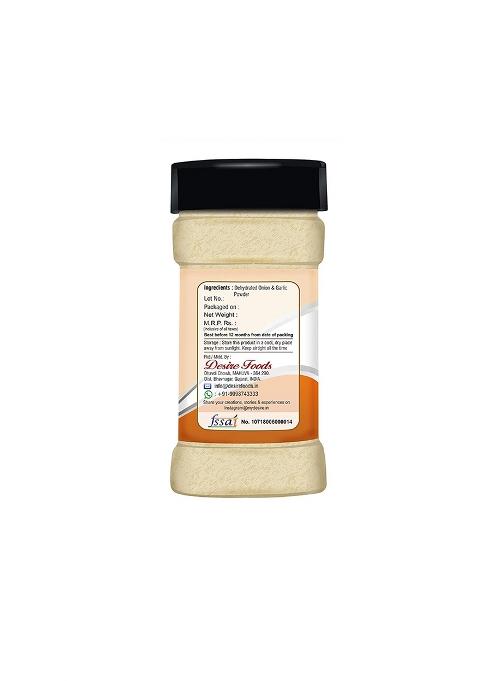 Desire Onion And Garlic Powder 100 Gram | Blend Of Pure, Natural Dehydrated & Perfect For Cooking, Seasoning, Spices No Additives, Non-Gmo