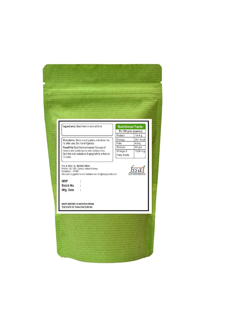 Foodfrillz Basil Pure Herb (Dried), 35 G