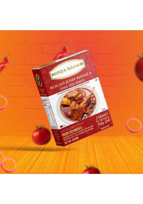 Mirza Sahab Rogan Josh Masala | Ready-To-Cook Kashmiri Spice Blend Aromatic & Flavorful Curry 50 Grams