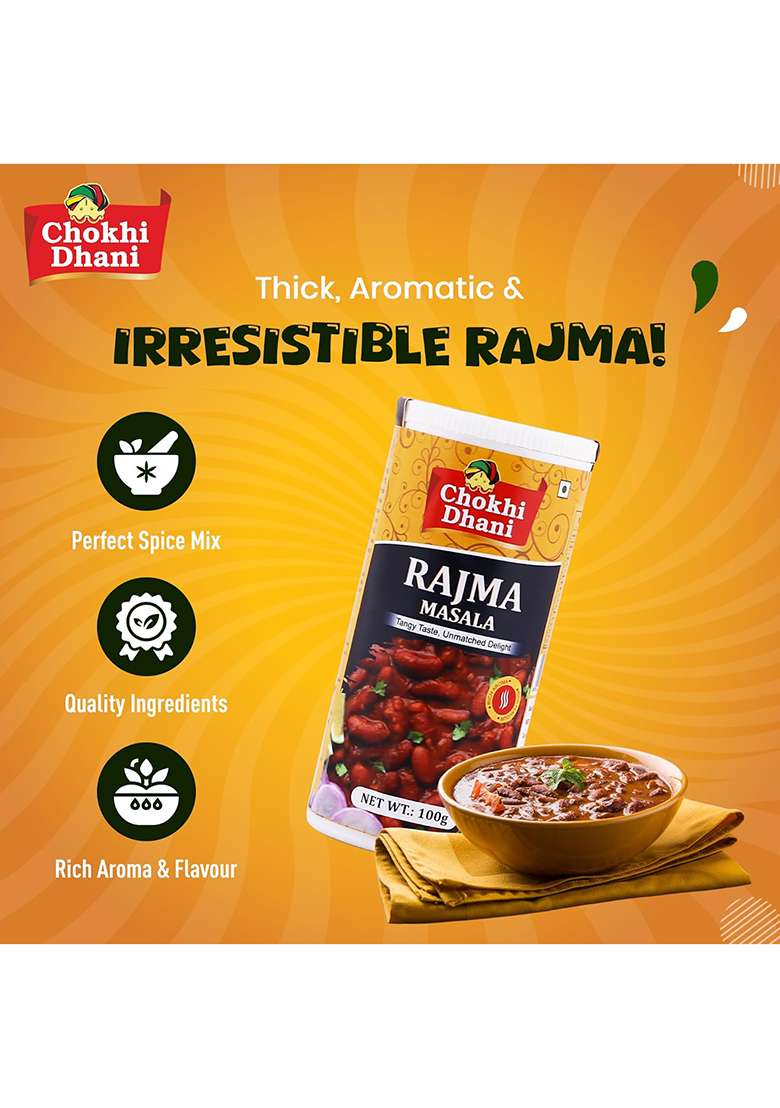 Chokhi Dhani Rajma Masala 100Gm - Indya