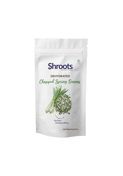 Shroots Dehydrated Chopped Spring Onion Flakes | 100% Natural & Aromatic Rich In Nutrients For Immune Support Digestive Health Perfect Soups, Salads Cooking 20G (Pack Of 1)