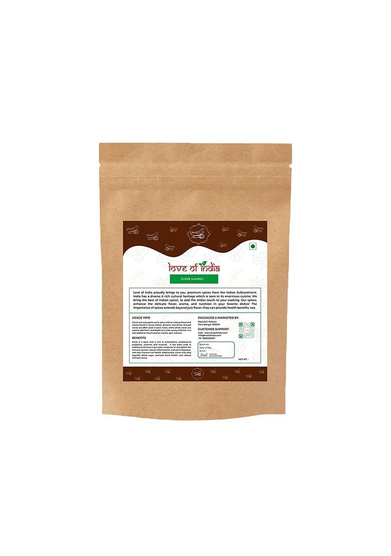 Love Of India Organically Grown Clove (Laung) Golden Brown | Kerala (Idduki) Premium Export Quality 50Gm (2) - Indya