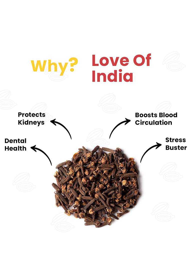 Love Of India Organically Grown Clove (Laung) Golden Brown | Kerala (Idduki) Premium Export Quality 50Gm (2) - Indya