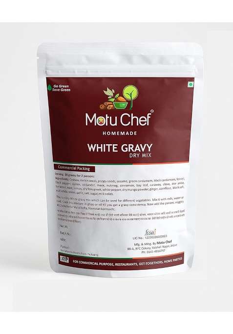 Motu Chef White Gravy Dry Premix [Commercial Pack]