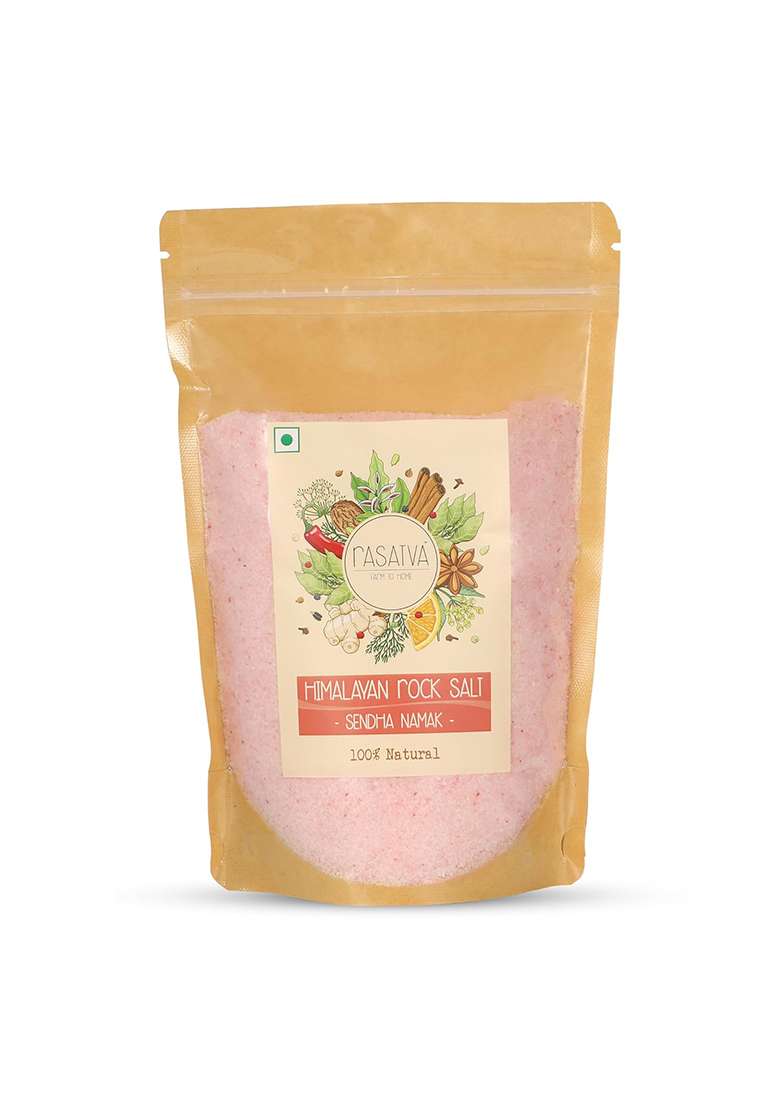 Rasatva Himalayan Rock Salt | Sendha Namak 100% Natural No Additives Preservatives 900 Grams (Pack Of 1) - Indya