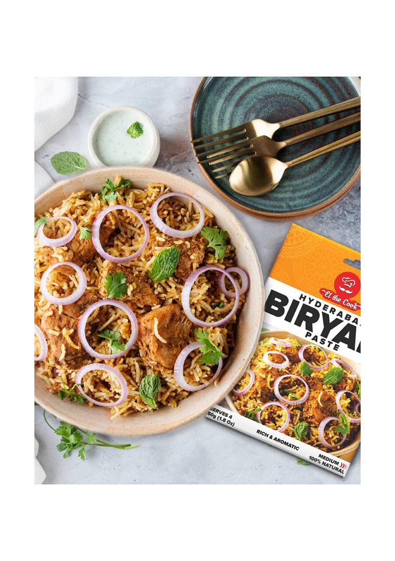 El The Cook Nizami Biryani Marinade | Medium Spicy Masala Paste Make Restaurant Style Chicken, Paneer, Vegetable Hyderabadi Dum At Home 50G Pack Serves 4-5 Ready To Of 2