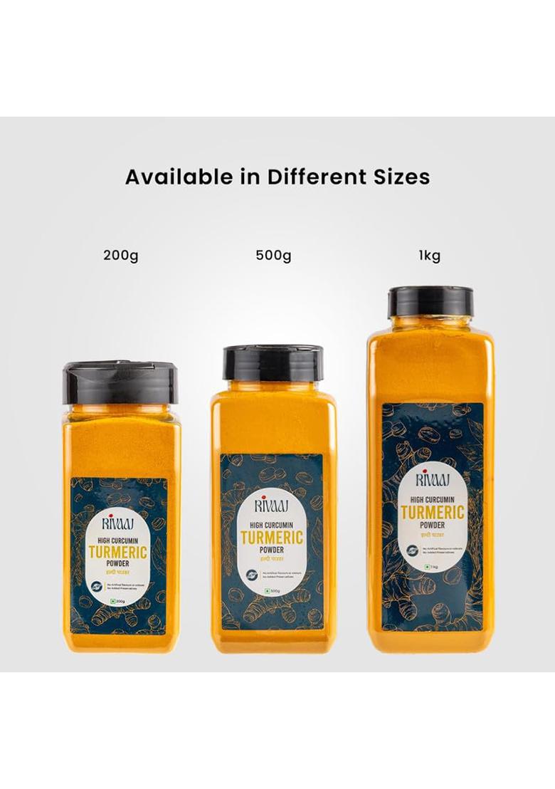 Rivaaj High Curcumin Turmeric Powder