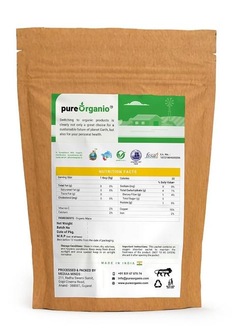 Pure Organio Organic Whole Mace Spice