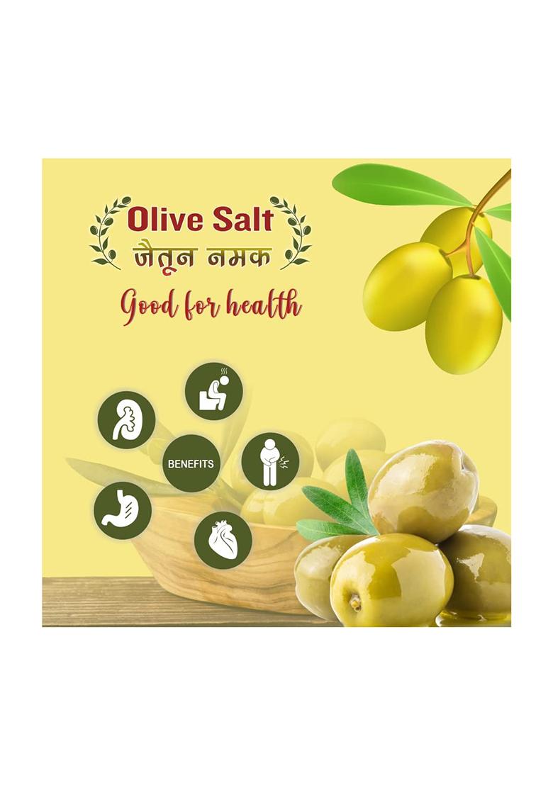 Healthchoice Health Choice Olive Salt,100% Pure&Natural Ayurvedic Salt,Zaitun Ka Namak Best Helpful For Boost Immunity(120G,Pack Of 1)