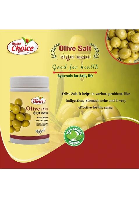 Healthchoice Health Choice Olive Salt,100% Pure&Natural Ayurvedic Salt,Zaitun Ka Namak Best Helpful For Boost Immunity(120G,Pack Of 1)