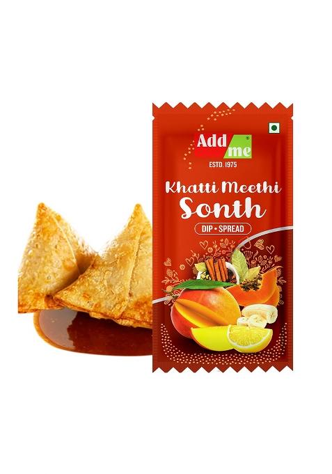 Add Me Khatti Meethi Sonth Sauces Sachet 12Gm Each (Pack Of 48 Sachet) Dips 576 Gm | Chutney Sweet Authentic Indian Condiment For Chaat, Snacks & Digestive Health