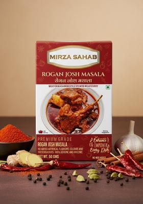 Mirza Sahab Rogan Josh Masala | Traditional Spice Blend Easy To Cook Aromatic & Flavorful Mutton 1.76 Oz / 50 G
