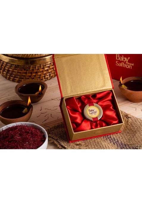 Baby Brand Saffron 100% World'S Finest Mongra Saffron/Kesar (A++++ Quality) For Delicious Sweets, Pregnant Women, Skin Care (Gift Box 1 Gm)