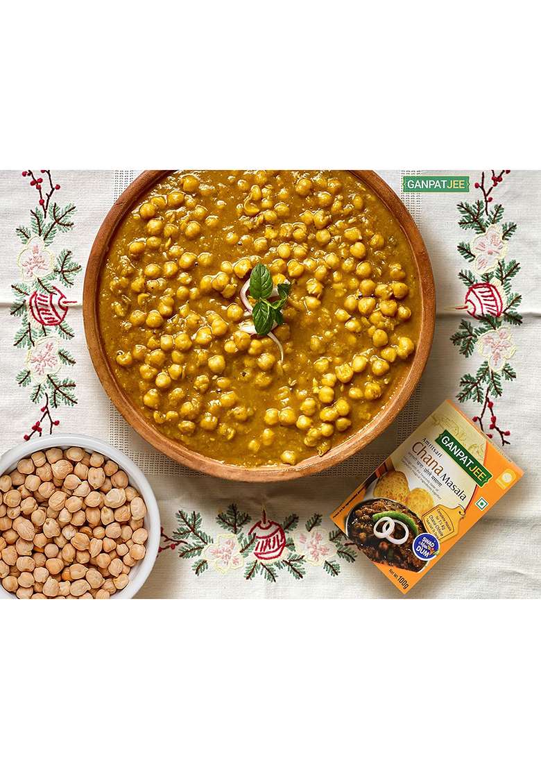 Ganpatjee Chana Chole Masala,100G | Indian Authentic Spices, Delicious And Flavorful With Natural Oils No Onion Garlic Masala - Indya