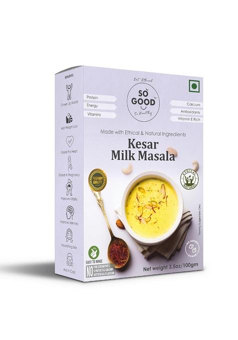 Sose So Good Natural Kesar Milk Masala | No Chemical, Artificial Flovour