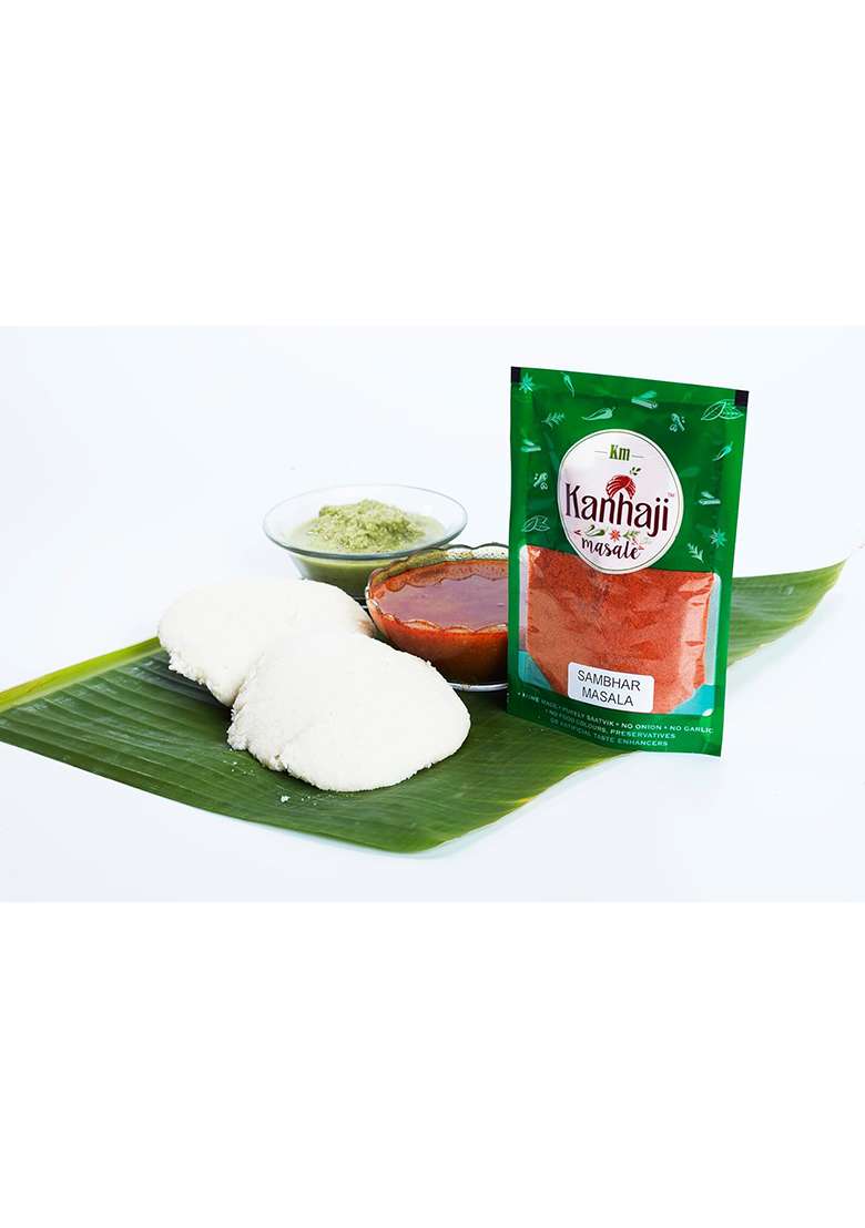 Kanhaji Masale Sambhar Masala Powder, No Onion Garlic, 100% Natural Ingredients (100 Gm) - Indya