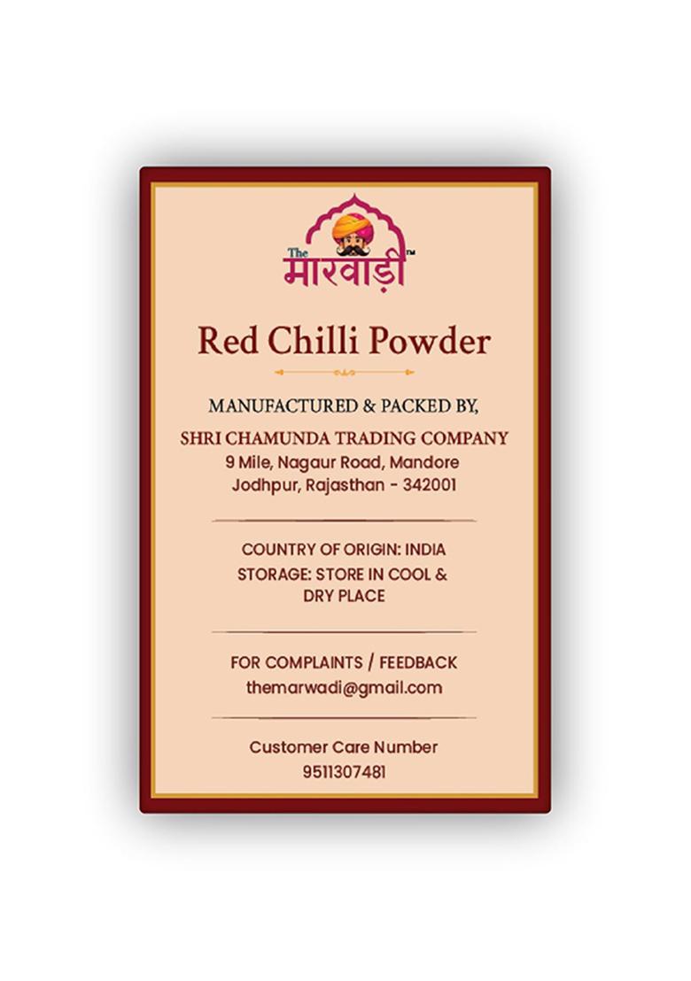 The Red Chilli Powder 400 G 100% Pure,Jodhpur Mathania Lal Mirch Bright Colour, Mild Heat, No Preservatives, Non Gmo, Gluten Free, Freshly Ground Indian Spice