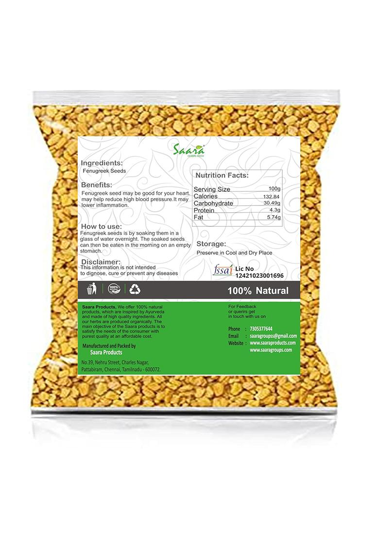 Saara Fenugreek Methi Seeds For Hair Growth
