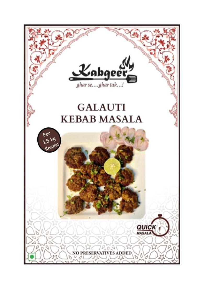 Kabgeer Galauti Kebab Masala 50G | Authentic Lucknowi Spice Mix Ready-To-Cook, Aromatic & Flavorful Blend For Tender Kebabs