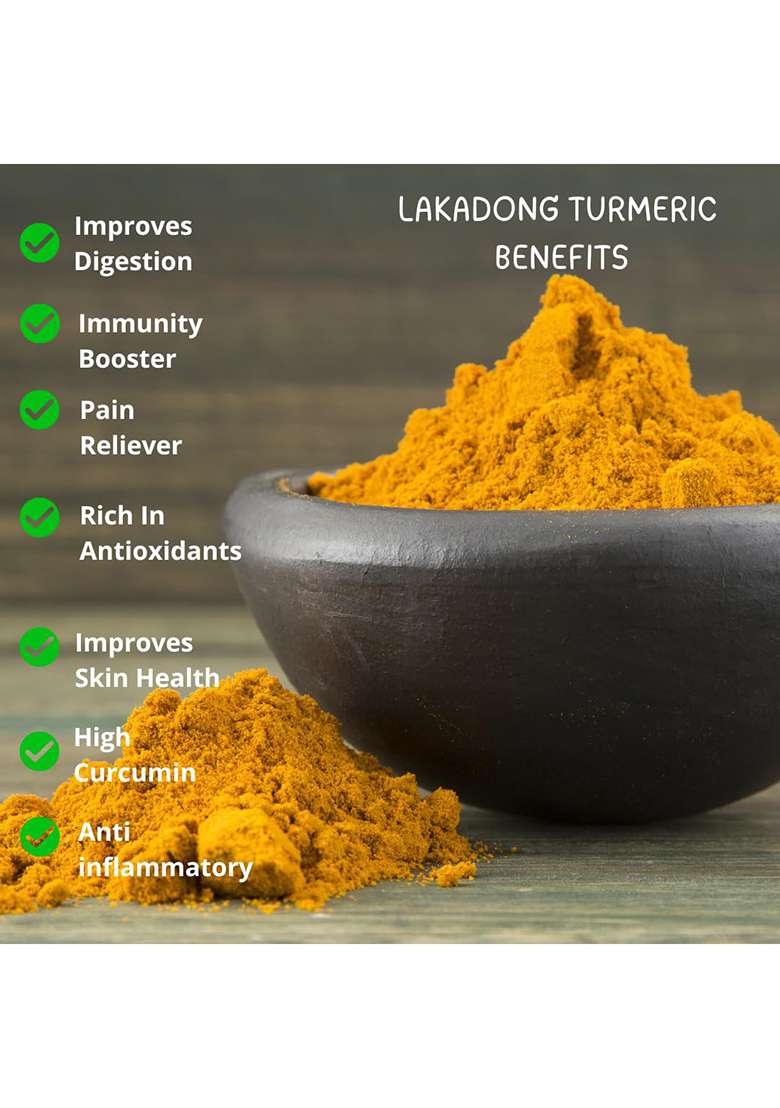 Xagori Lakadong Turmeric Powder From Meghalaya | High Curcumin (8-12%) Pure Organic Haldi No Adulteration Zero Added Colour For Cooking, Face Care And Smoothies (320 G (Pack Of 1)) - Indya