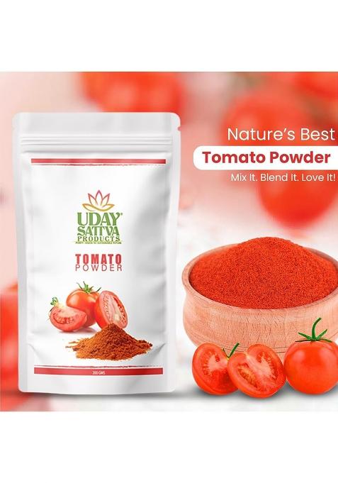 Uday Sattva Products Dried Tomato Powder | Instant, Additive-Free, All-Natural & Free-Flowing Tangy Delicious For Cooking, Soups, Gravies Seasoning Ready To Use 100G