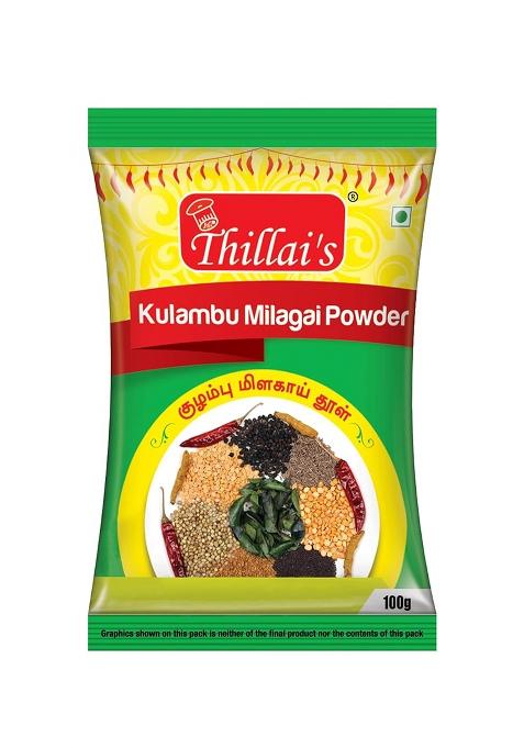 Thillai'S Kulambu Milagai Powder 100 Gm- Pack Of 4-400 Gm