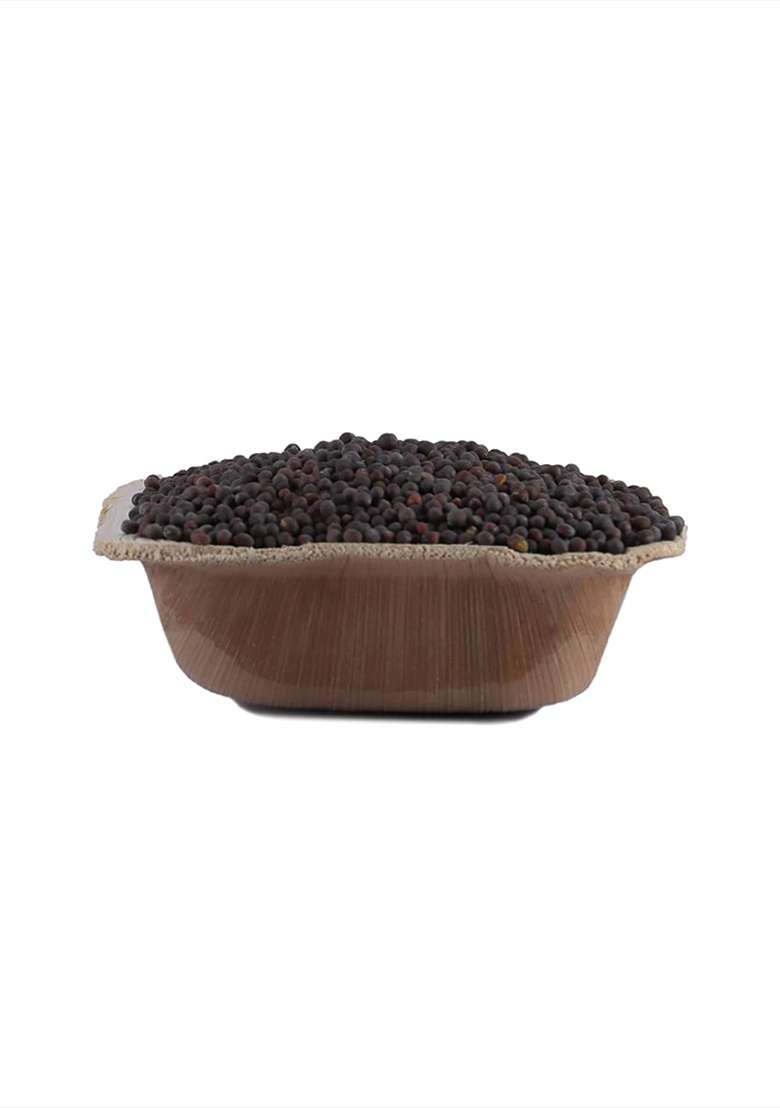 Just Organik - Organic Mustard Seeds 100G, 100% | Sarso Ke Beej Black For Cooking - Indya