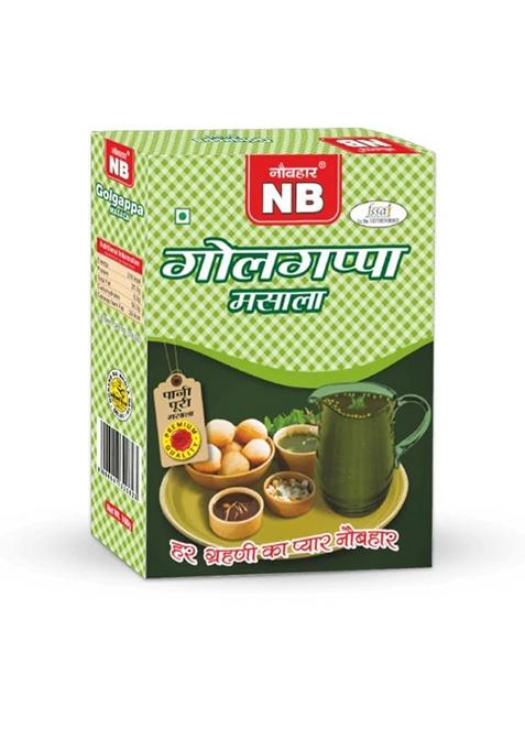 Naubahar Nb Golgappa Masala 100Gm Instant Pani Puri Powder For Spicy Tangy Water Street Style Taste At Home Easy To Use Perfect Chatpata Flavour Airtight Fresh Pack
