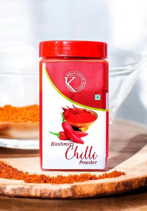 Khan Kesar Mahal Kashmiri Red Chilli Powder | Lal Mirchi