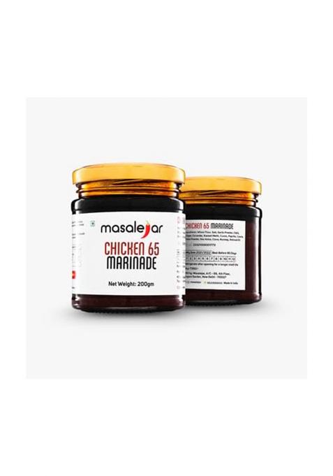Masalejar Chicken 65 Marinade 200 Gm Serves 5-6 | Ready To Cook Spice Marination Paste Mix Masala Paneer Just & Cholesterol Trans Fat Free No Added Colours