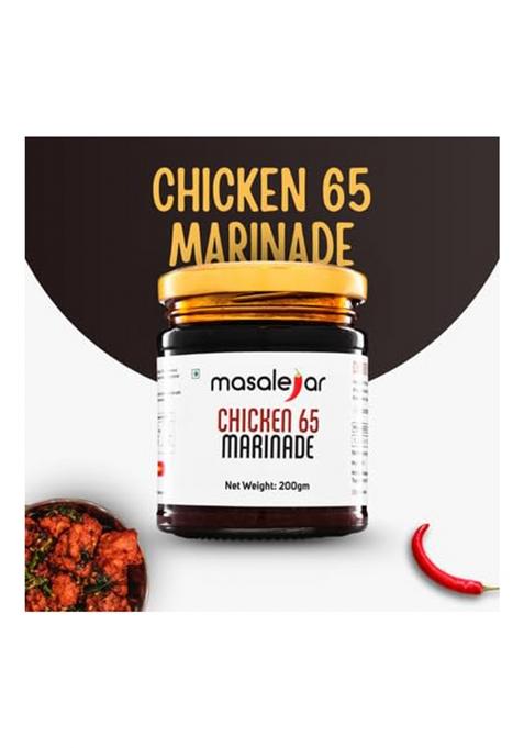Masalejar Chicken 65 Marinade 200 Gm Serves 5-6 | Ready To Cook Spice Marination Paste Mix Masala Paneer Just & Cholesterol Trans Fat Free No Added Colours